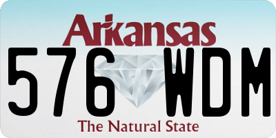 AR license plate 576WDM