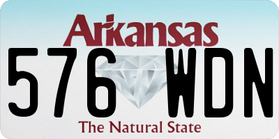 AR license plate 576WDN