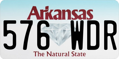 AR license plate 576WDR