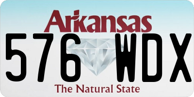 AR license plate 576WDX