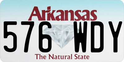 AR license plate 576WDY