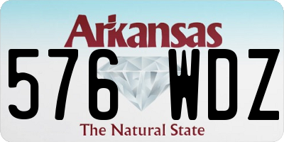 AR license plate 576WDZ