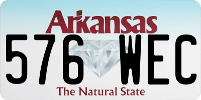 AR license plate 576WEC