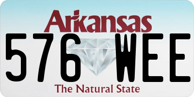 AR license plate 576WEE
