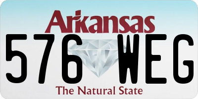 AR license plate 576WEG