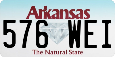 AR license plate 576WEI