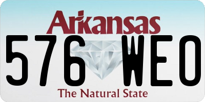 AR license plate 576WEO