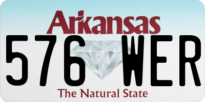 AR license plate 576WER