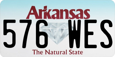 AR license plate 576WES