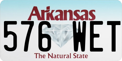 AR license plate 576WET