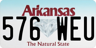 AR license plate 576WEU