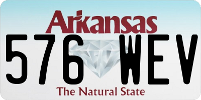AR license plate 576WEV