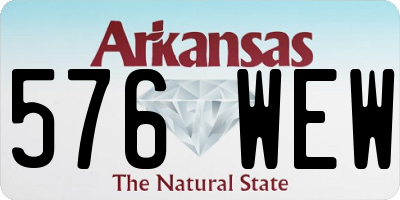 AR license plate 576WEW