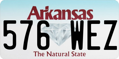 AR license plate 576WEZ