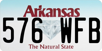 AR license plate 576WFB