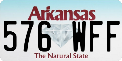 AR license plate 576WFF
