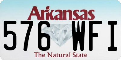 AR license plate 576WFI