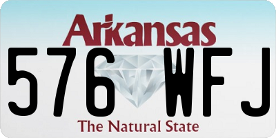 AR license plate 576WFJ