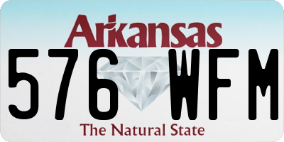 AR license plate 576WFM