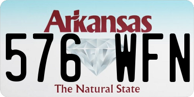 AR license plate 576WFN