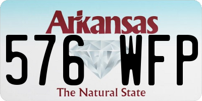 AR license plate 576WFP