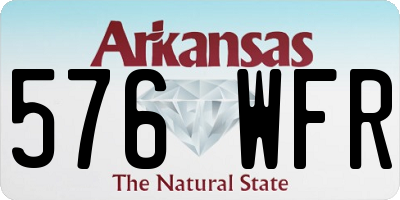 AR license plate 576WFR
