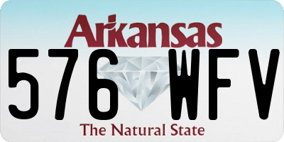 AR license plate 576WFV