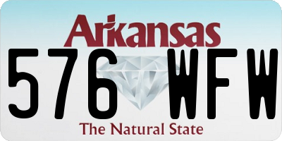 AR license plate 576WFW