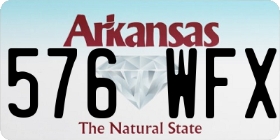 AR license plate 576WFX