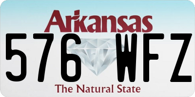 AR license plate 576WFZ