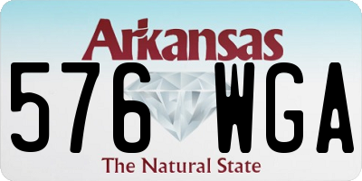 AR license plate 576WGA