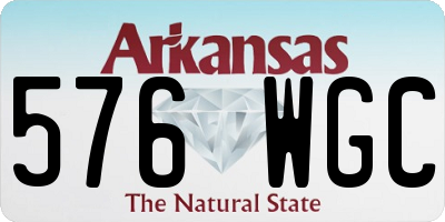 AR license plate 576WGC