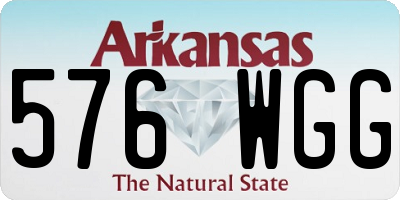 AR license plate 576WGG
