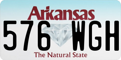 AR license plate 576WGH