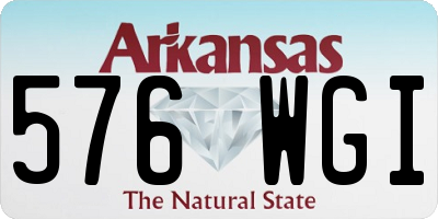 AR license plate 576WGI