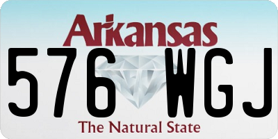 AR license plate 576WGJ