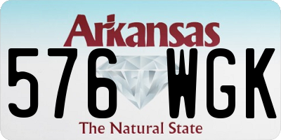 AR license plate 576WGK