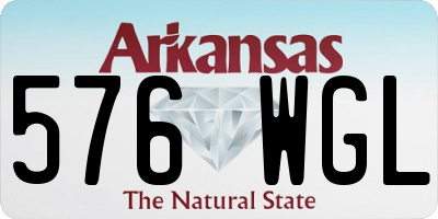 AR license plate 576WGL
