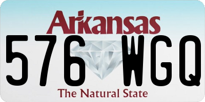 AR license plate 576WGQ