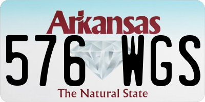 AR license plate 576WGS