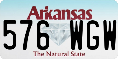 AR license plate 576WGW