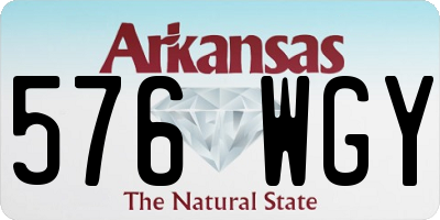 AR license plate 576WGY