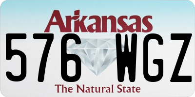 AR license plate 576WGZ