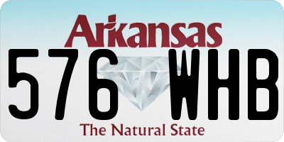 AR license plate 576WHB