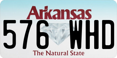 AR license plate 576WHD