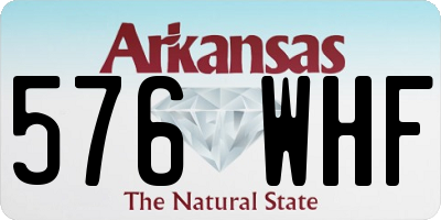 AR license plate 576WHF