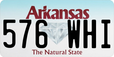 AR license plate 576WHI