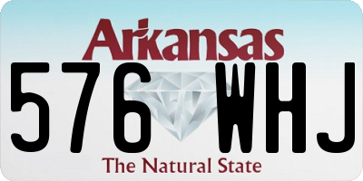 AR license plate 576WHJ