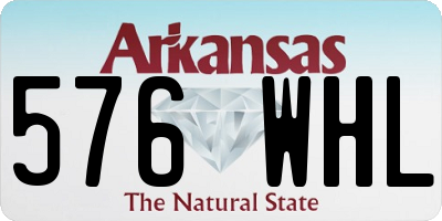 AR license plate 576WHL