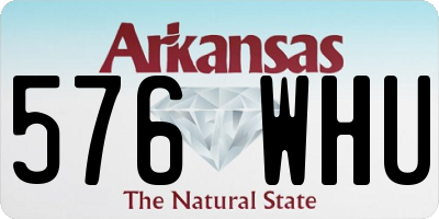 AR license plate 576WHU